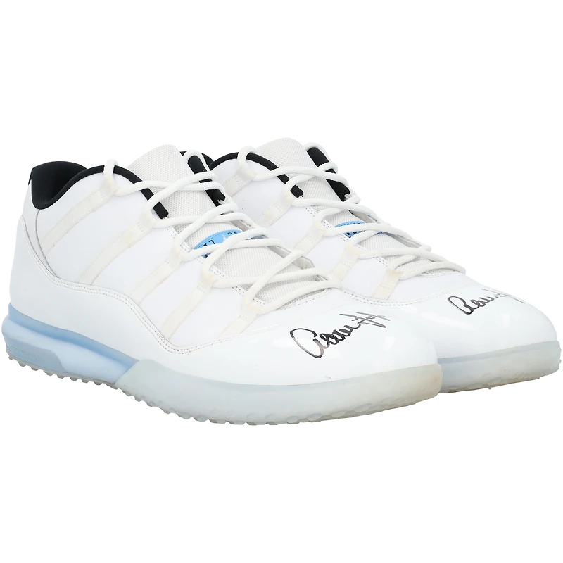 Aaron Judge New York Yankees Autographed Player-Worn White Jordan Shoes from the 2025 MLB Season - HH98517174-75