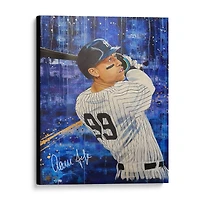 Impression giclée sur toile étirée autographiée par Aaron Judge des Yankees de New York, 30" x 40" - Art par Cortney Wall - Édition limitée à 50 exemplaires