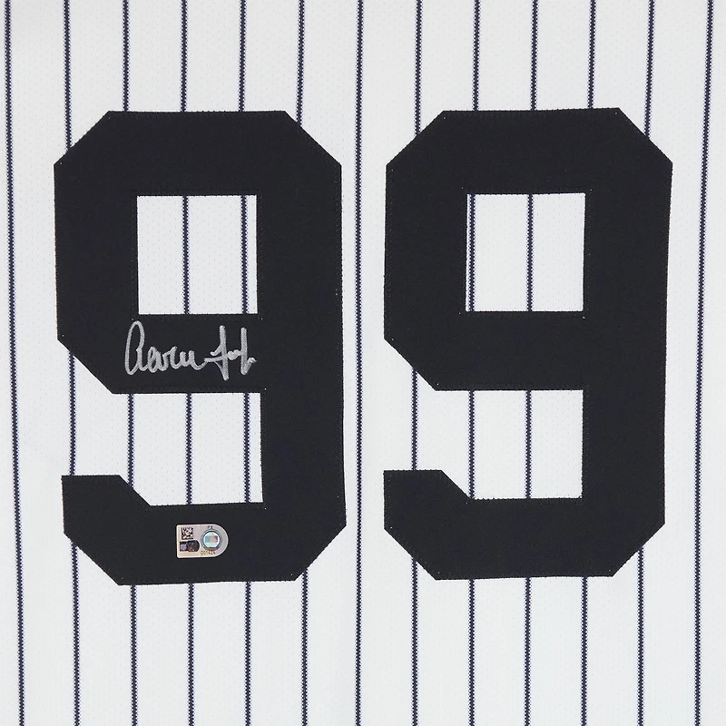 Maillot Nike Elite blanc autographié par Aaron Judge des Yankees de New York