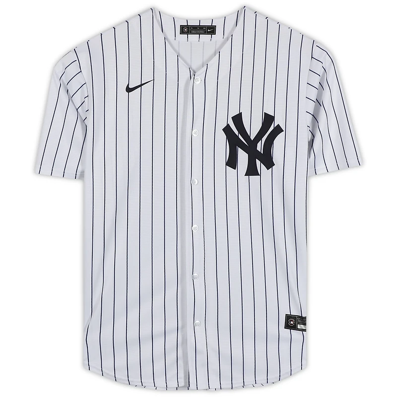 Maillot réplique blanc Nike autographié d'Aaron Judge, Yankees de New York