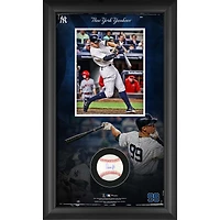 Collage de baseball autographié encadré des Yankees de New York d'Aaron Judge