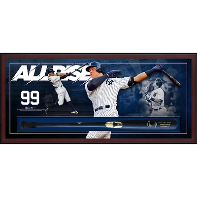 Aaron Judge New York Yankees Framed Autographed Bat Collage Shadowbox