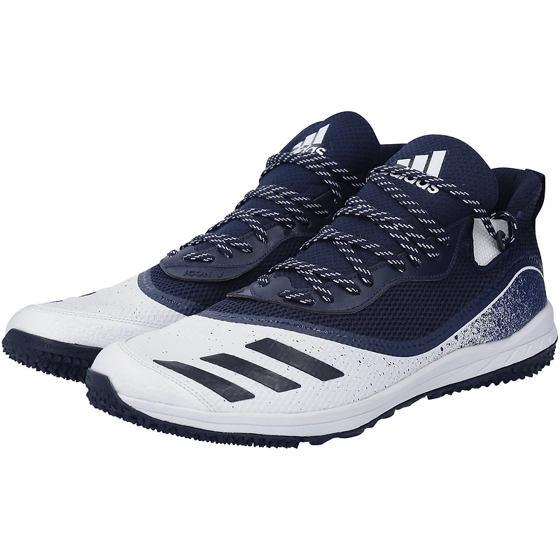 Aaron Judge New York Yankees Player-Issued Navy and White adidas Shoes from the 2021 MLB Season