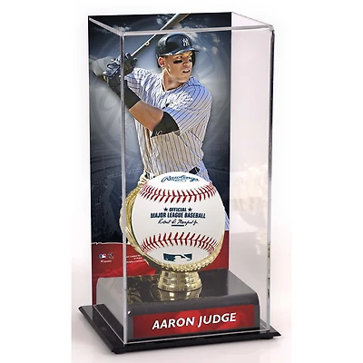 Vitrine sublimée Aaron Judge des Yankees de New York avec porte-gant doré