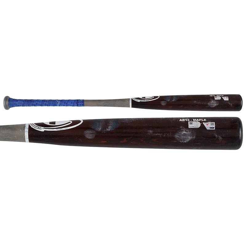Amed Rosario New York Yankees Game-Used Red Broken Bat vs. Toronto Blue Jays on October 7, 2025