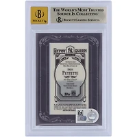 Andy Pettitte New York Yankees Autographié 2012 Topps GQ Encadré Mini Jersey Relic #GQMR-APE Beckett Fanatics Witnessed Authenticated 9.5/10 Card