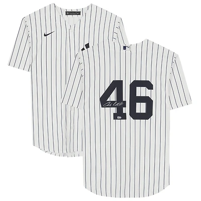 Maillot réplique blanc Nike autographié par Andy Pettitte des Yankees de New York