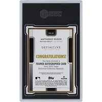 Anthony Rizzo New York Yankees Autographed 2023 Topps Definitive Collection Framed #DCFA-ARI #7/30 SGC Authenticated 9/10 Card