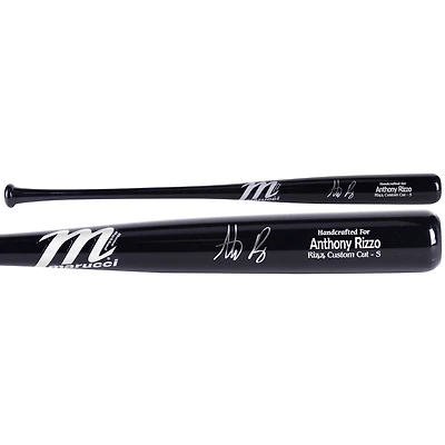 Batte de baseball Black Marucci autographiée par Anthony Rizzo des Yankees de New York