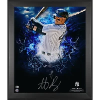 Photographie encadrée autographiée par Anthony Rizzo des Yankees de New York, 20" x 24"