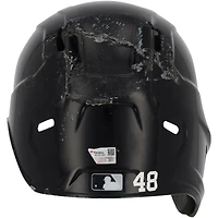 Casque de frappeur bleu marine dédicacé par Anthony Rizzo des Yankees de New York #48 contre les Padres de San Diego le 27 mai 2023 avec l'inscription « GU »
