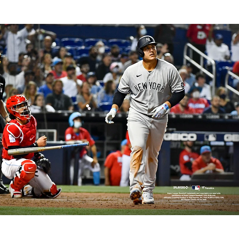Anthony Rizzo, photo du home run non signé des Yankees de New York contre les Marlins Miami