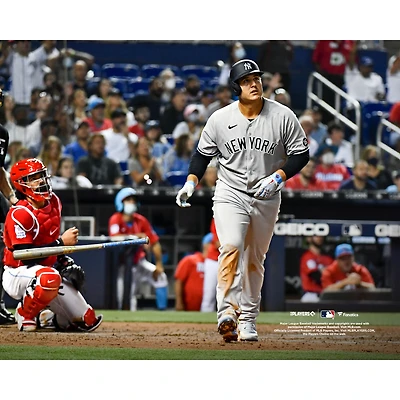 Anthony Rizzo, photo du home run non signé des Yankees de New York contre les Marlins Miami