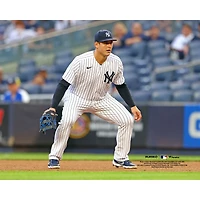 Anthony Rizzo New York Yankees Unsigned Ready Position at Yankee Stadium Photograph
