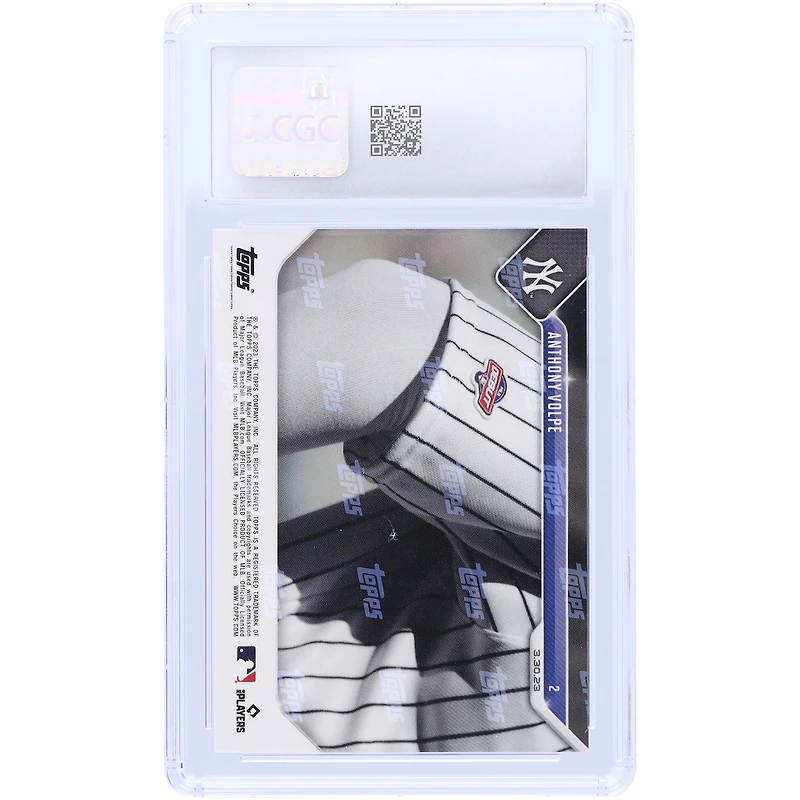 V106832 Yankee Anthony Volpe New York Yankees 2023 Topps Now Yankees Top Prospect fait ses débuts en ligue majeure #2 CGC Authenticated 10 Rookie Card 11 Anthony Volpe UNS TPP TRADING CARDS 45664 COLTRC CC01BB1615 #155