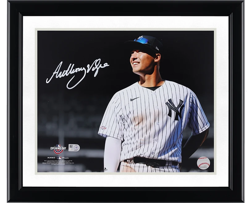 Anthony Volpe New York Yankees Autographed 11" x 14" Opening Day Spotlight Photograph