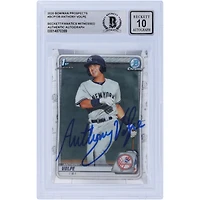 Anthony Volpe New York Yankees Autographié 2020 Bowman Chrome Prospects #BCP-139 Beckett Fanatics Witnessed Authenticated 10 Card