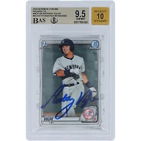 Anthony Volpe, New York Yankees, carte autographiée Bowman Chrome Prospects 2020 #BCP-139 Beckett Fanatics, authentifiée 9,5/10