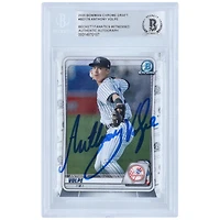 Anthony Volpe New York Yankees Autographié 2020 Bowman Draft Chrome #BD-178 Beckett Fanatics Witnessed Authenticated Card