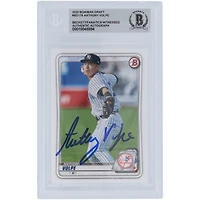 Anthony Volpe New York Yankees autographié 2020 Bowman Draft #BD-178 Beckett Fanatics Witnessed Authenticated Card