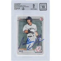 Anthony Volpe New York Yankees Autographié 2020 Bowman Prospects 1er Bowman #BP-139 Beckett Fanatics Witnessed Authenticated 9/10 Card