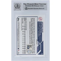 Anthony Volpe, New York Yankees, carte de recrue autographiée Topps Chrome n° 4 Beckett 2023, fanatiques témoins, 10 authentifiée