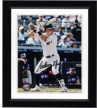 Anthony Volpe New York Yankees Autographed 8" x 10" Pinstripe Jersey Batting Stance Photograph
