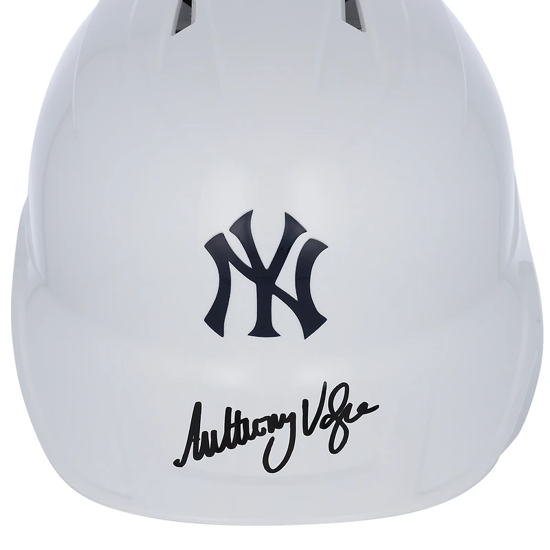Casque de frappeur chromé alternatif autographié par Anthony Volpe des Yankees de New York - Exclusivité Fanatics