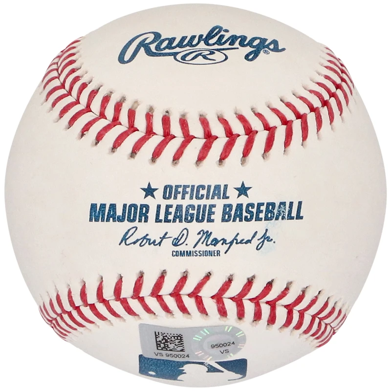 Anthony Volpe, joueur de baseball autographié par les Yankees de New York, avec l'inscription « Go Yankees »