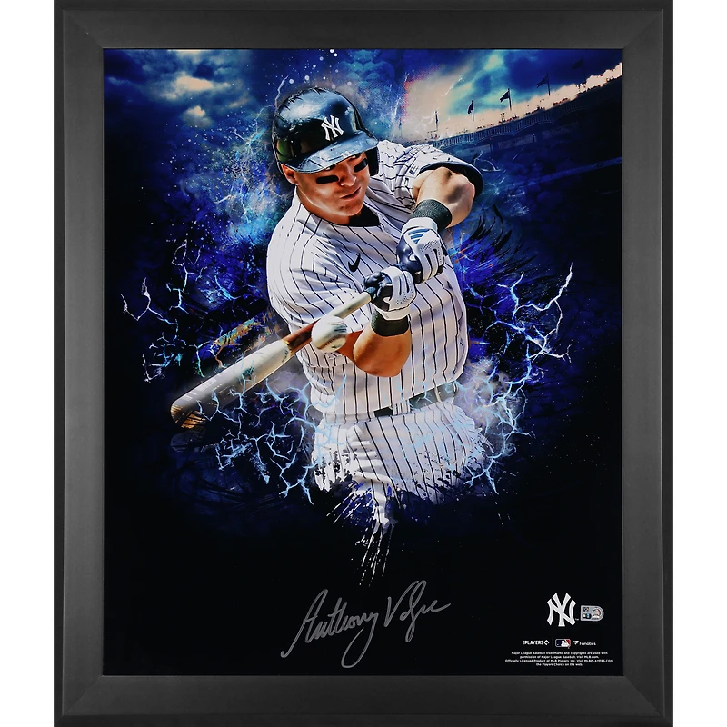 Photographie encadrée autographiée de 20" x 24" d'Anthony Volpe des Yankees de New York