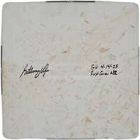 Anthony Volpe, base autographiée des Yankees de New York utilisée lors des matchs joués contre les Twins du Minnesota les 13, 14 et 16 avril 2023 avec plusieurs inscriptions - Troisième base - Première carrière HR