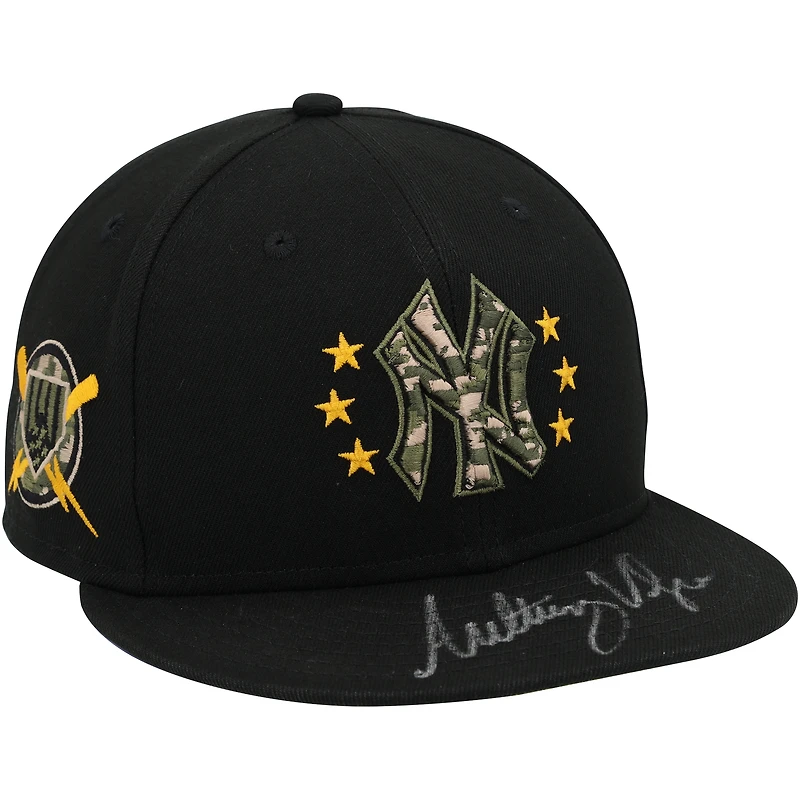 Casquette noire « Armed Forces » n° 11 des Yankees de New York, utilisée lors du match contre les White Sox de Chicago le 19 mai 2024. Anthony Volpe, casquette AUTGU n° 11 , COLGMUEQU GUBBCP1053.