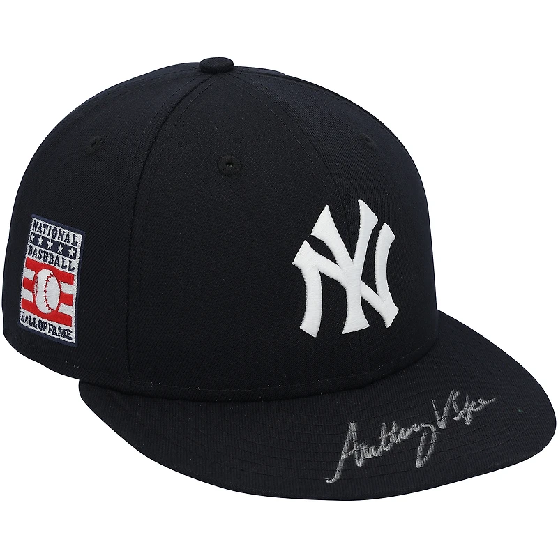 Anthony Volpe New York Yankees Autographed Game-Used #11 Navy "Hall of Fame" Cap vs. Philadelphia Phillies on July 27, 2025