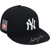 Anthony Volpe New York Yankees Autographed Game-Used #11 Navy "Hall of Fame" Cap vs. Philadelphia Phillies on July 27, 2025