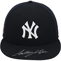 Anthony Volpe New York Yankees Autographed Game-Used #11 Navy "Hall of Fame" Cap vs. Philadelphia Phillies on July 27, 2025