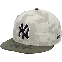 Anthony Volpe New York Yankees Autographed Game-Used #11 Tan Camo Cap vs. New York Mets on May 18, 2025