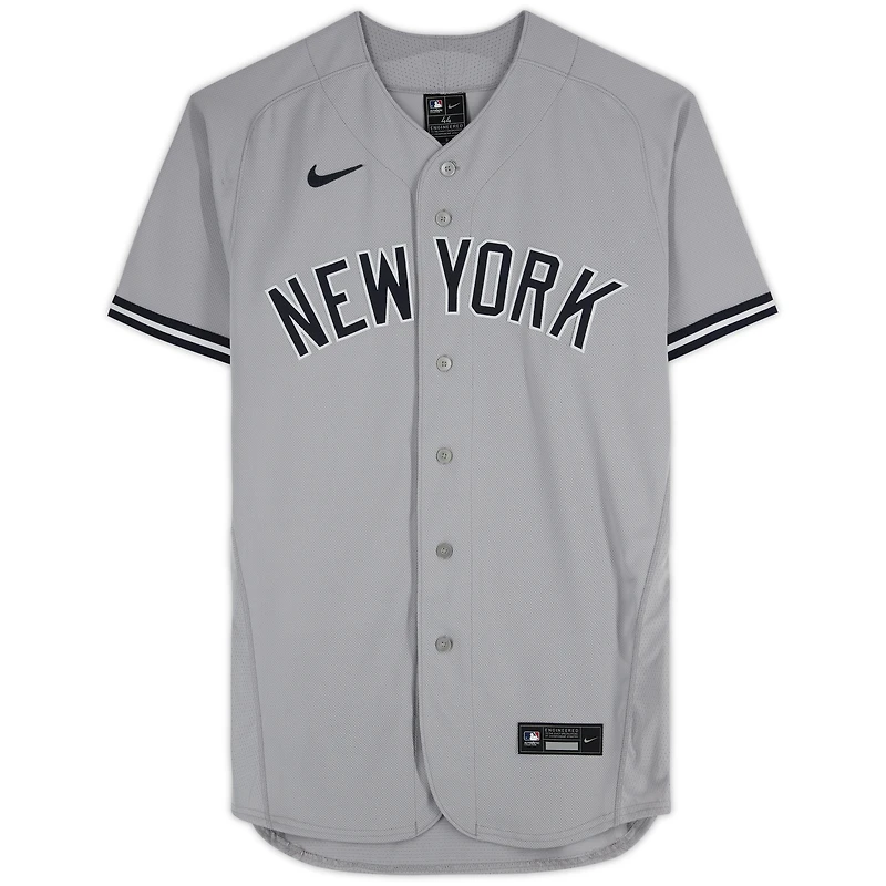 Maillot Nike authentique gris autographié par Anthony Volpe des Yankees de New York
