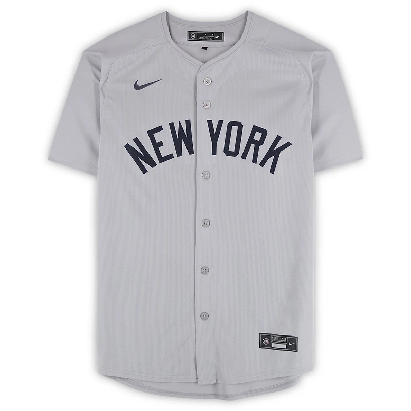 Maillot Nike gris dédicacé Yankee Anthony Volpe des Yankees de New York, édition limitée , 11 Anthony Volpe, AUT BB, 45860, AUTJERBSB, JRSYVO0041