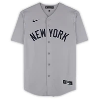 Anthony Volpe New York Yankees Autographed Gray Nike Replica Jersey