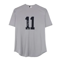 Anthony Volpe New York Yankees Autographed Gray Nike Replica Jersey
