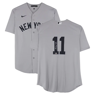 Anthony Volpe New York Yankees Autographed Gray Nike Replica Jersey