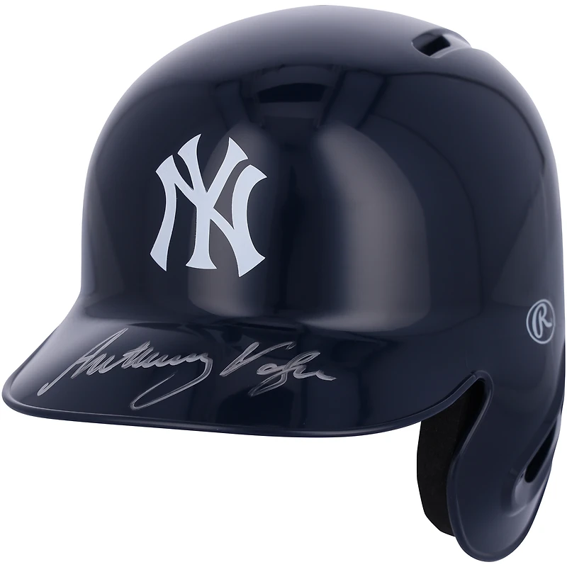 Casque de frappeur miniature autographié par Anthony Volpe des Yankees de New York