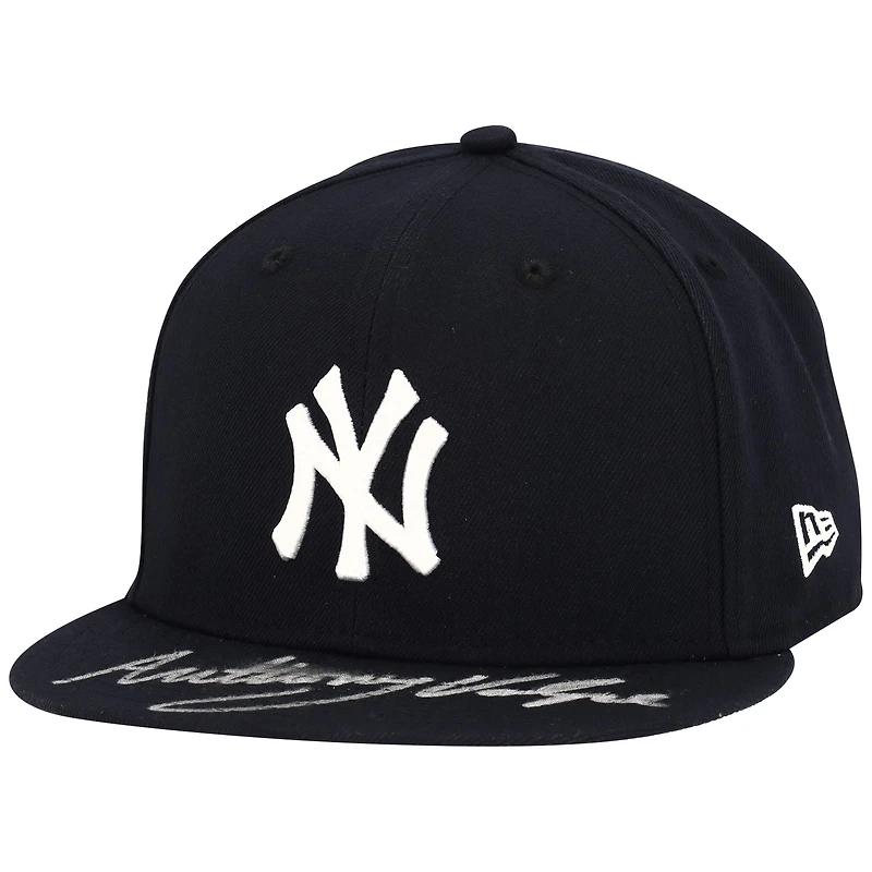 Casquette New Era dédicacée par Anthony Volpe des Yankees de New York