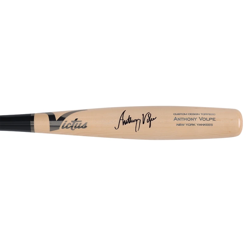 Batte de baseball torpille Victus Game Model autographiée par Anthony Volpe des Yankees de New York