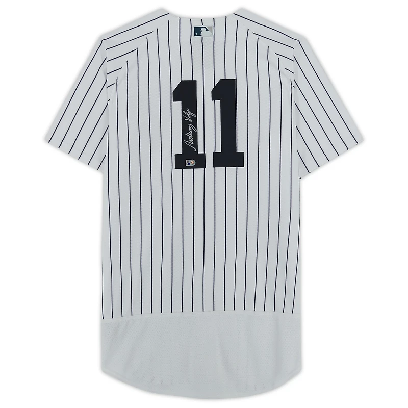Maillot Nike blanc authentique autographié par Anthony Volpe des Yankees de New York