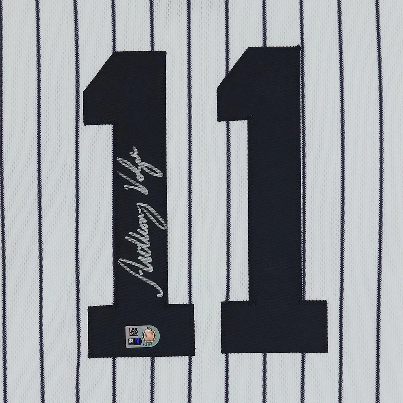 Maillot Nike blanc authentique autographié par Anthony Volpe des Yankees de New York