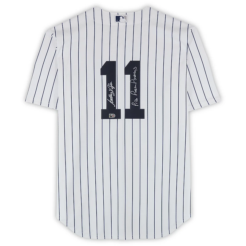 Anthony Volpe New York Yankees Autographed White Nike Replica Jersey with "Pride. Passion. Pinstripes." Inscription