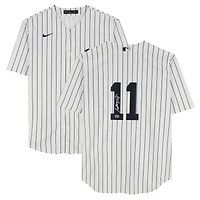 Maillot réplique Nike blanc autographié par Anthony Volpe des Yankees de New York