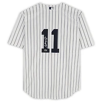 Maillot réplique Nike blanc autographié par Anthony Volpe des Yankees de New York