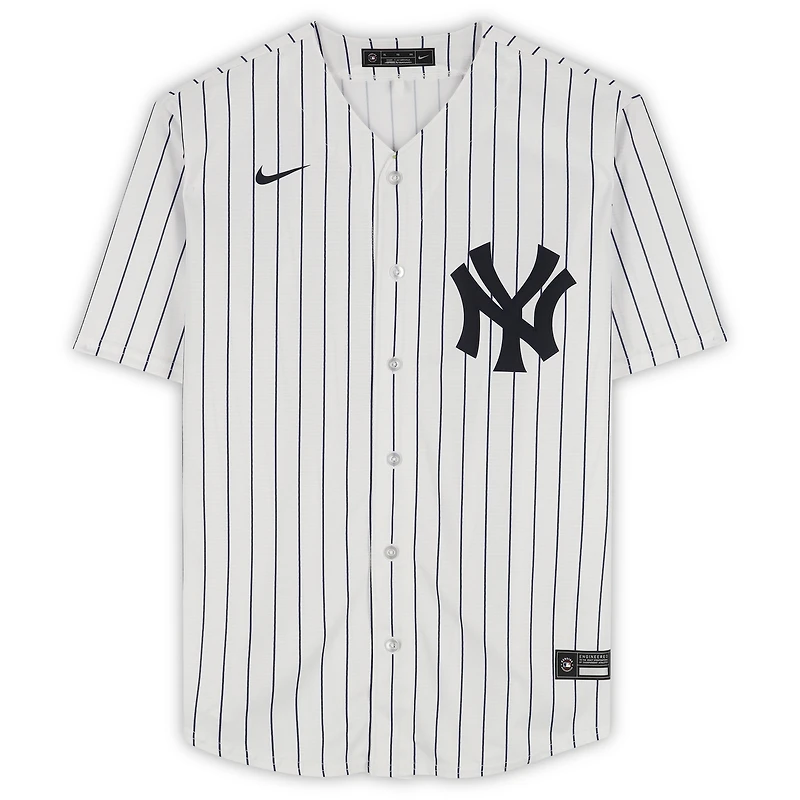 Maillot réplique Nike blanc autographié par Anthony Volpe des Yankees de New York